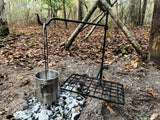 Lord & Field Swinging Bushcraft Grill Set w/ Waxed Canvas Carrying Case
