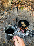Lord & Field Swinging Bushcraft Grill Set w/ Waxed Canvas Carrying Case